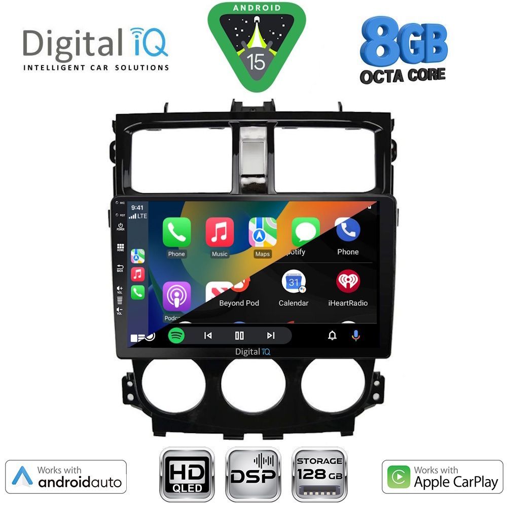 DIGITAL IQ BXF 18435_CPAA (9inc) MULTIMEDIA TABLET for MITSUBISHI COLT mod. 2013-2023 DIGITAL IQ BXF 18435_CPAA (9inc) MULTIMEDIA TABLET for MITSUBISHI COLT mod. 2013-2023