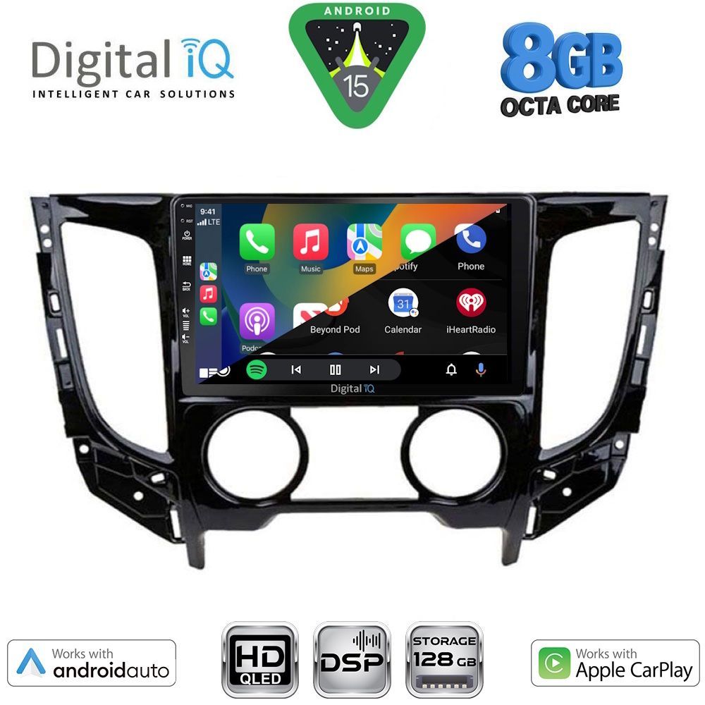 DIGITAL IQ BXF 18437_CPAA A/C (9inc) MULTIMEDIA TABLET for MITSUBISHI L200 mod. 2015-2019 with A/C DIGITAL IQ BXF 18437_CPAA A/C (9inc) MULTIMEDIA TABLET for MITSUBISHI L200 mod. 2015-2019 with A/C