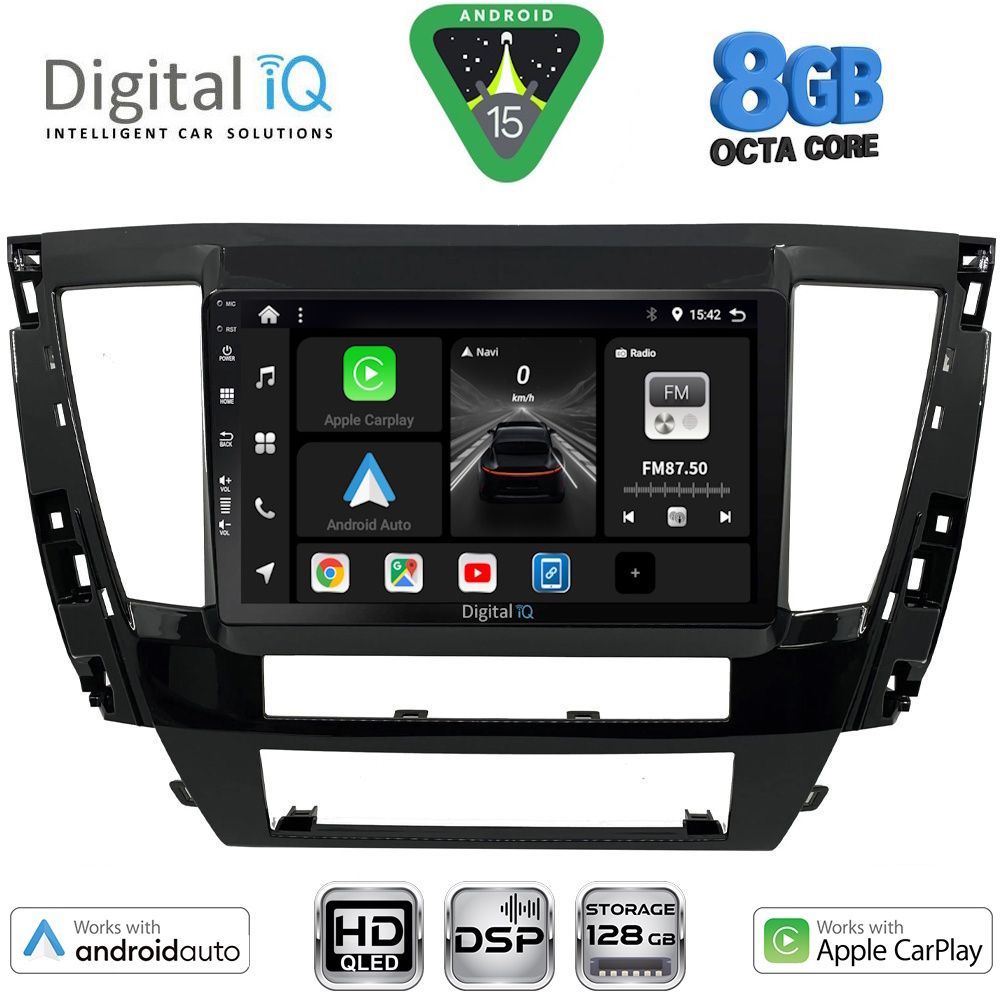 DIGITAL IQ BXF 18447S_CPAA (9inc) MULTIMEDIA TABLET for MITSUBISHI PAJERO SPORT mod. 2020-2026 DIGITAL IQ BXF 18447S_CPAA (9inc) MULTIMEDIA TABLET for MITSUBISHI PAJERO SPORT mod. 2020-2026