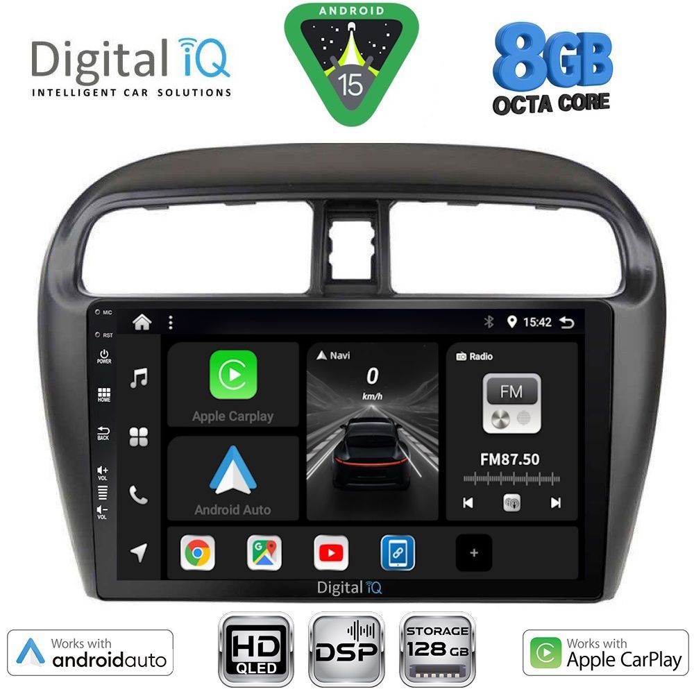 DIGITAL IQ BXF 18448_CPAA (9inc) MULTIMEDIA TABLET for MITSUBISHI SPACESTAR mod. 2013-2020 DIGITAL IQ BXF 18448_CPAA (9inc) MULTIMEDIA TABLET for MITSUBISHI SPACESTAR mod. 2013-2020