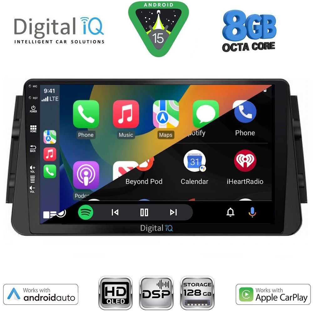 DIGITAL IQ BXF 18460_CPAA (9inc) MULTIMEDIA TABLET for NISSAN MICRA mod. 2017-2025 DIGITAL IQ BXF 18460_CPAA (9inc) MULTIMEDIA TABLET for NISSAN MICRA mod. 2017-2025