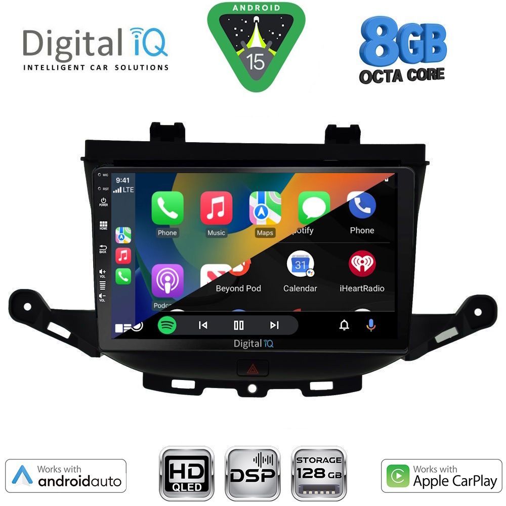 DIGITAL IQ BXF 18483_CPAA (9inc) MULTIMEDIA TABLET for OPEL ASTRA K mod. 2015-2023 DIGITAL IQ BXF 18483_CPAA (9inc) MULTIMEDIA TABLET for OPEL ASTRA K mod. 2015-2023