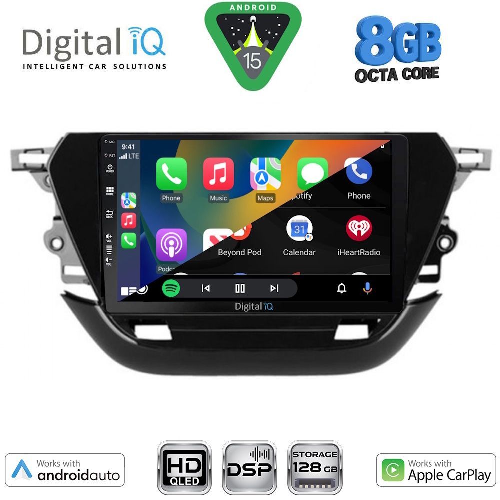 DIGITAL IQ BXF 18487_CPAA (9inc) MULTIMEDIA TABLET for OPEL CORSA F mod. 2019-2024 DIGITAL IQ BXF 18487_CPAA (9inc) MULTIMEDIA TABLET for OPEL CORSA F mod. 2019-2024