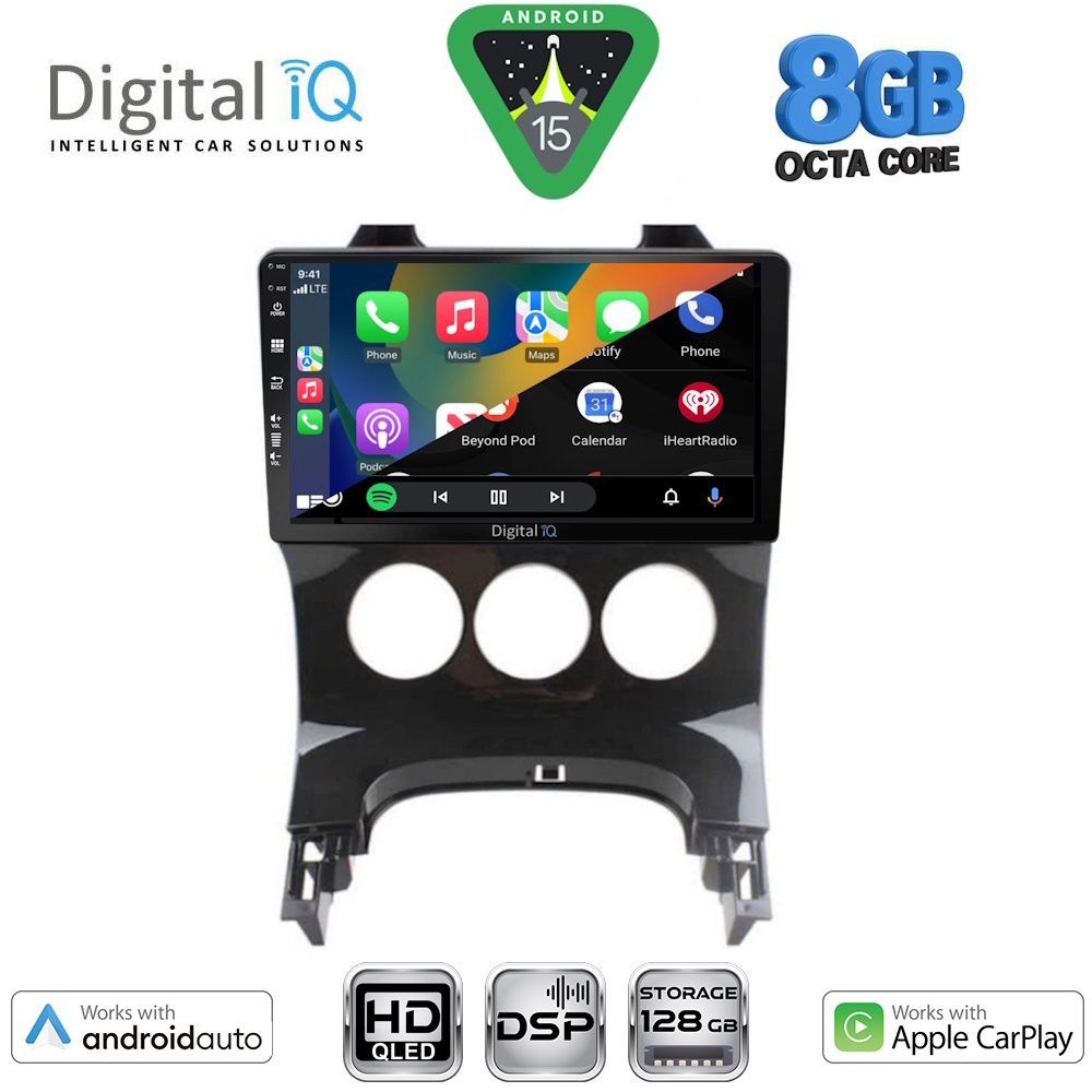 DIGITAL IQ BXF 18515_CPAA A/C (9inc) MULTIMEDIA TABLET for PEUGEOT 3008 mod. 2008-2016 με A/C DIGITAL IQ BXF 18515_CPAA A/C (9inc) MULTIMEDIA TABLET for PEUGEOT 3008 mod. 2008-2016 με A/C