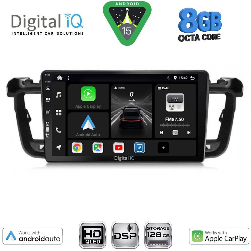 DIGITAL IQ BXF 18518_CPAA (9inc) MULTIMEDIA TABLET for PEUGEOT 508 mod. 2010-2016 DIGITAL IQ BXF 18518_CPAA (9inc) MULTIMEDIA TABLET for PEUGEOT 508 mod. 2010-2016