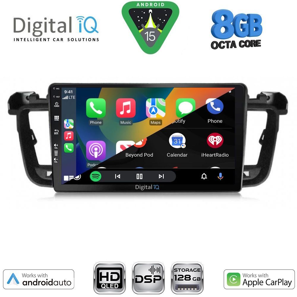 DIGITAL IQ BXF 18518_CPAA (9inc) MULTIMEDIA TABLET for PEUGEOT 508 mod. 2010-2016 DIGITAL IQ BXF 18518_CPAA (9inc) MULTIMEDIA TABLET for PEUGEOT 508 mod. 2010-2016