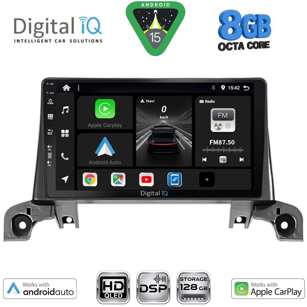 DIGITAL IQ BXF 18519_CPAA (9inc) MULTIMEDIA TABLET for PEUGEOT 3008 - 5008 mod. 2016-2024 DIGITAL IQ BXF 18519_CPAA (9inc) MULTIMEDIA TABLET for PEUGEOT 3008 - 5008 mod. 2016-2024