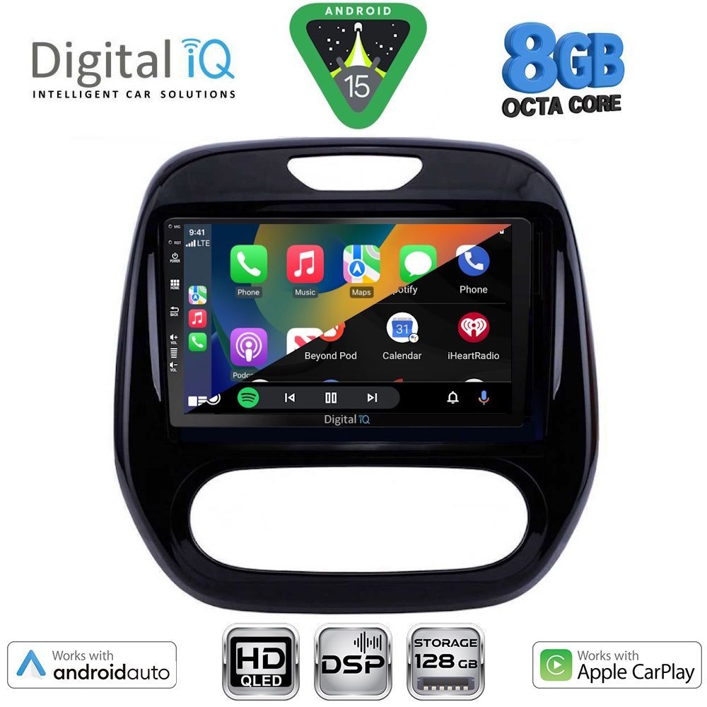 DIGITAL IQ BXF 18542_CPAA (9inc) MULTIMEDIA TABLET for RENAULT CAPTUR mod. 2013-2019 DIGITAL IQ BXF 18542_CPAA (9inc) MULTIMEDIA TABLET for RENAULT CAPTUR mod. 2013-2019