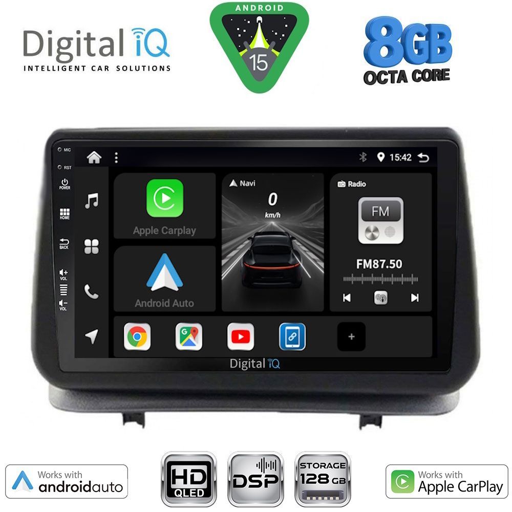 DIGITAL IQ BXF 18543_CPAA (9inc) MULTIMEDIA TABLET for RENAULT CLIO mod. 2005-2011 DIGITAL IQ BXF 18543_CPAA (9inc) MULTIMEDIA TABLET for RENAULT CLIO mod. 2005-2011