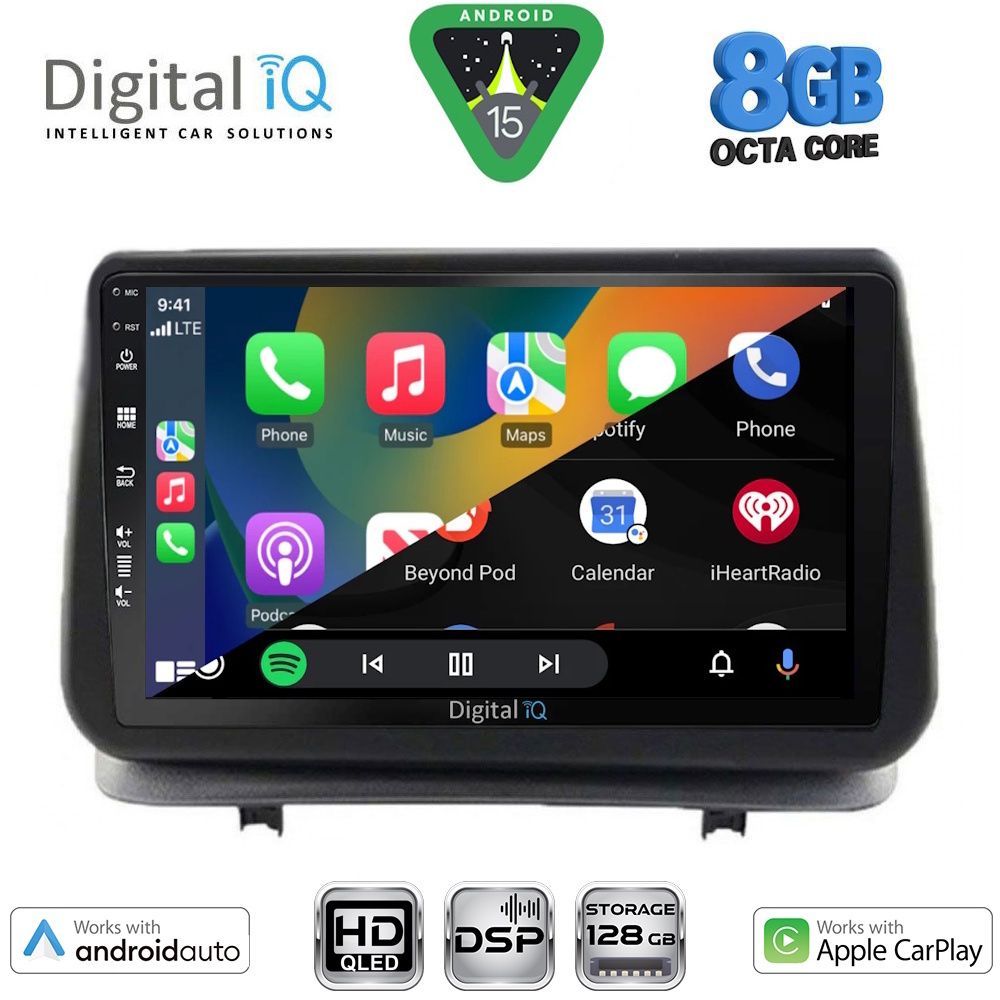 DIGITAL IQ BXF 18543_CPAA (9inc) MULTIMEDIA TABLET for RENAULT CLIO mod. 2005-2011 DIGITAL IQ BXF 18543_CPAA (9inc) MULTIMEDIA TABLET for RENAULT CLIO mod. 2005-2011