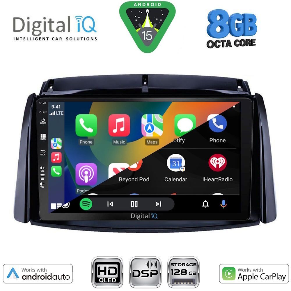 DIGITAL IQ BXF 18551_CPAA (9inc) MULTIMEDIA TABLET for RENAULT KOLEOS mod. 2006-2016 DIGITAL IQ BXF 18551_CPAA (9inc) MULTIMEDIA TABLET for RENAULT KOLEOS mod. 2006-2016