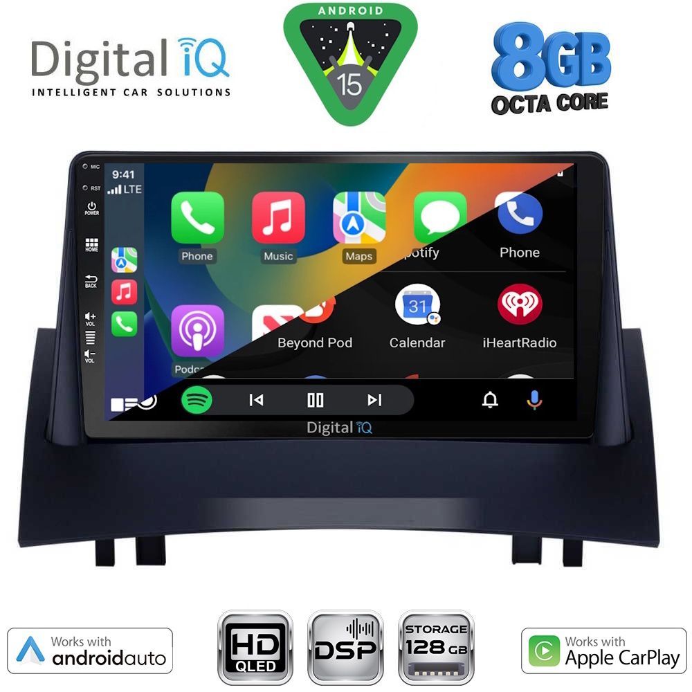 DIGITAL IQ BXF 18555_CPAA (9inc) MULTIMEDIA TABLET for RENAULT MEGANE 2 mod. 2002-2008 DIGITAL IQ BXF 18555_CPAA (9inc) MULTIMEDIA TABLET for RENAULT MEGANE 2 mod. 2002-2008