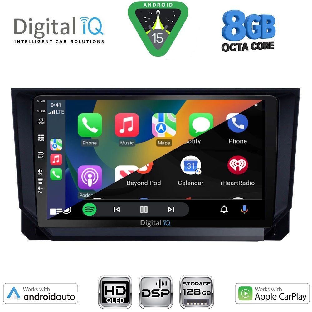DIGITAL IQ BXF 18573_CPAA (9inc) MULTIMEDIA TABLET for SEAT ARONA - IBIZA mod. 2018-2026 DIGITAL IQ BXF 18573_CPAA (9inc) MULTIMEDIA TABLET for SEAT ARONA - IBIZA mod. 2018-2026