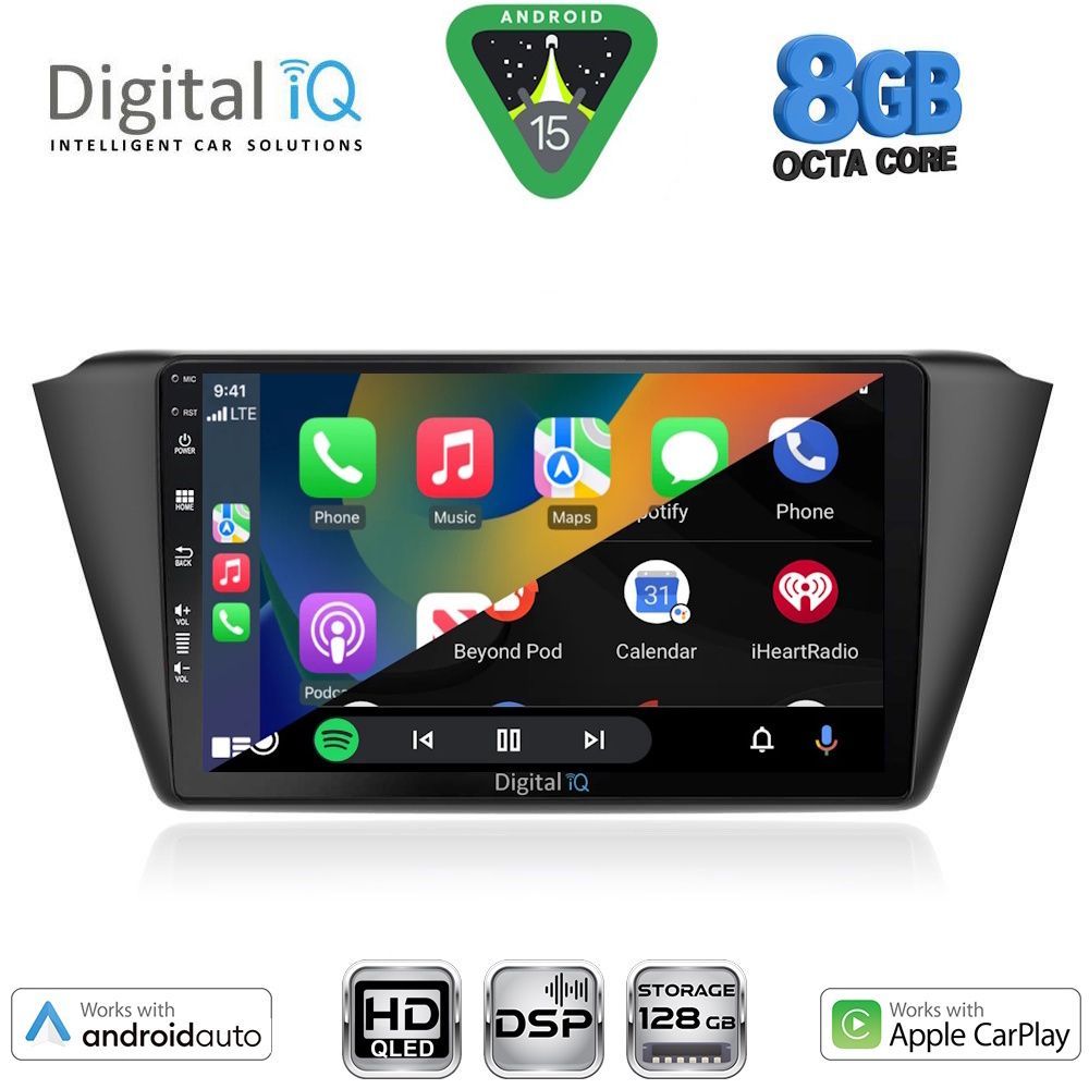 DIGITAL IQ BXF 18582_CPAA (9inc) MULTIMEDIA TABLET for SKODA FABIA mod. 2015-2022 DIGITAL IQ BXF 18582_CPAA (9inc) MULTIMEDIA TABLET for SKODA FABIA mod. 2015-2022