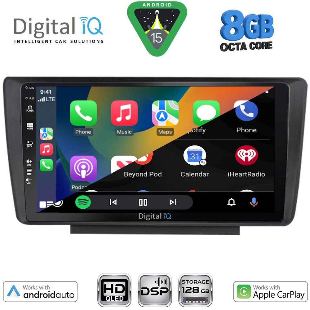 DIGITAL IQ BXF 18594_CPAA (9inc) MULTIMEDIA TABLET for SKODA OCTAVIA 5 mod. 2005-2012 DIGITAL IQ BXF 18594_CPAA (9inc) MULTIMEDIA TABLET for SKODA OCTAVIA 5 mod. 2005-2012