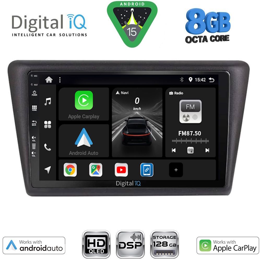 DIGITAL IQ BXF 18600_CPAA (9inc) MULTIMEDIA TABLET for SKODA RAPID SPACEBACK mod. 2014-2019 DIGITAL IQ BXF 18600_CPAA (9inc) MULTIMEDIA TABLET for SKODA RAPID SPACEBACK mod. 2014-2019