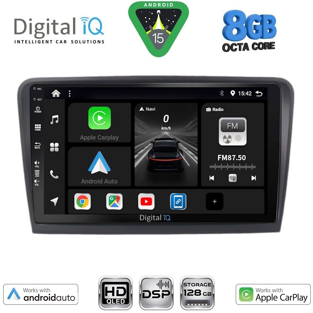 DIGITAL IQ BXF 18601_CPAA (9inc) MULTIMEDIA TABLET for SKODA RAPID mod. 2012-2023 DIGITAL IQ BXF 18601_CPAA (9inc) MULTIMEDIA TABLET for SKODA RAPID mod. 2012-2023