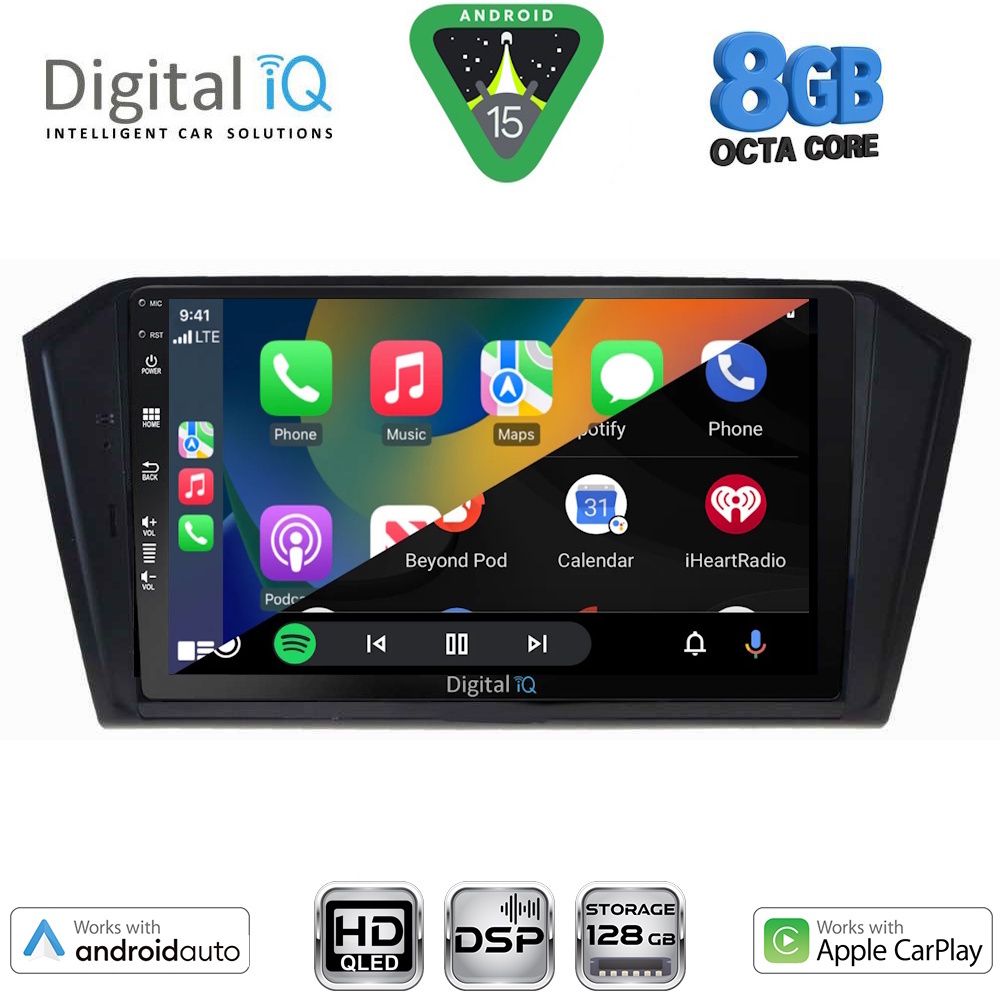 DIGITAL IQ BXF 18750_CPAA (10inc) MULTIMEDIA TABLET for VW PASSAT mod. 2016-2023 DIGITAL IQ BXF 18750_CPAA (10inc) MULTIMEDIA TABLET for VW PASSAT mod. 2016-2023