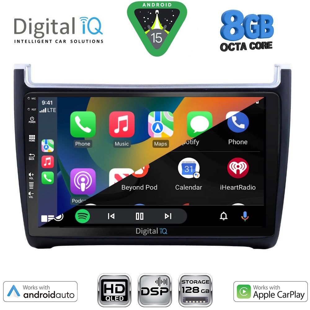 DIGITAL IQ BXF 18757_CPAA (9inc) MULTIMEDIA TABLET for VW POLO mod. 2014-2017 DIGITAL IQ BXF 18757_CPAA (9inc) MULTIMEDIA TABLET for VW POLO mod. 2014-2017