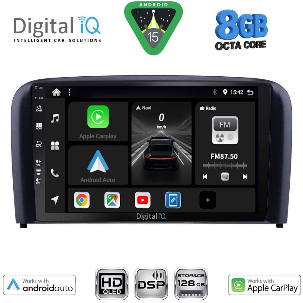 DIGITAL IQ BXF 18786_CPAA (9inc) MULTIMEDIA TABLET for VOLVO S80 mod. 1998-2006 DIGITAL IQ BXF 18786_CPAA (9inc) MULTIMEDIA TABLET for VOLVO S80 mod. 1998-2006