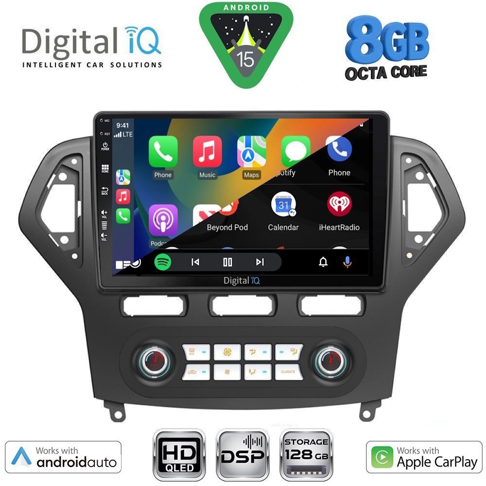 DIGITAL IQ BXF 18162_CPAA CLIMA (10inc) MULTIMEDIA TABLET for FORD MONDEO mod. 2007-2011 DIGITAL IQ BXF 18162_CPAA CLIMA (10inc) MULTIMEDIA TABLET for FORD MONDEO mod. 2007-2011