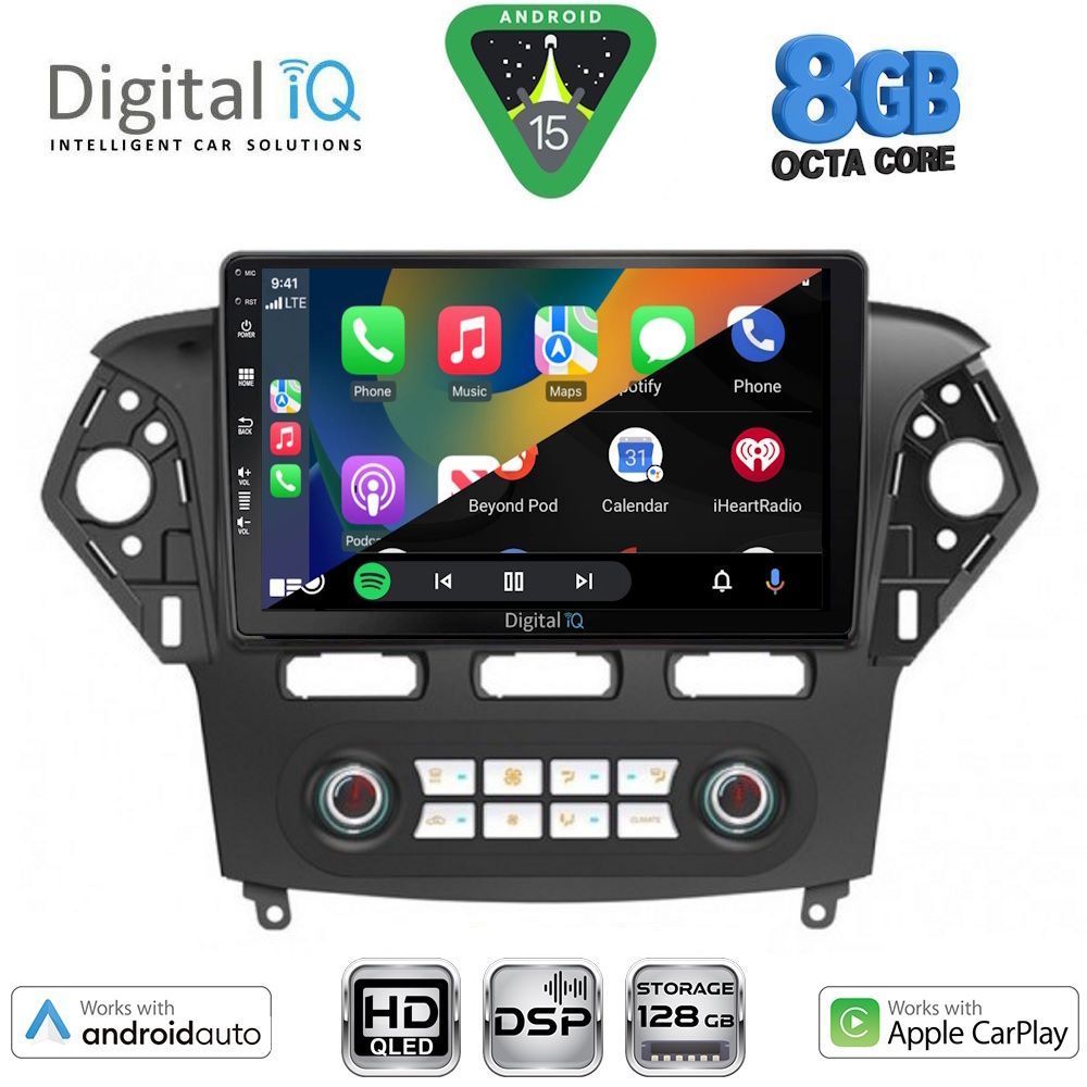 DIGITAL IQ BXF 18163_CPAA CLIMA (10inc) MULTIMEDIA TABLET for FORD MONDEO mod. 2011-2013 DIGITAL IQ BXF 18163_CPAA CLIMA (10inc) MULTIMEDIA TABLET for FORD MONDEO mod. 2011-2013