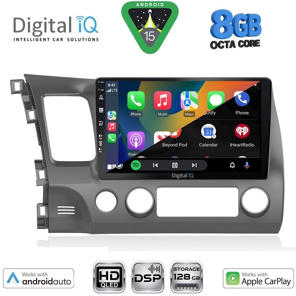 DIGITAL IQ BXF 18188_CPAA (10inc) MULTIMEDIA TABLET for HONDA CIVIC 4D mod. 2006-2012 DIGITAL IQ BXF 18188_CPAA (10inc) MULTIMEDIA TABLET for HONDA CIVIC 4D mod. 2006-2012