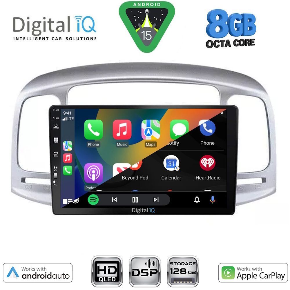 DIGITAL IQ BXF 18249SL_CPAA (9inc) MULTIMEDIA TABLET for HYUNDAI ACCENT mod. 2005-2012 (SILVER) DIGITAL IQ BXF 18249SL_CPAA (9inc) MULTIMEDIA TABLET for HYUNDAI ACCENT mod. 2005-2012 (SILVER)