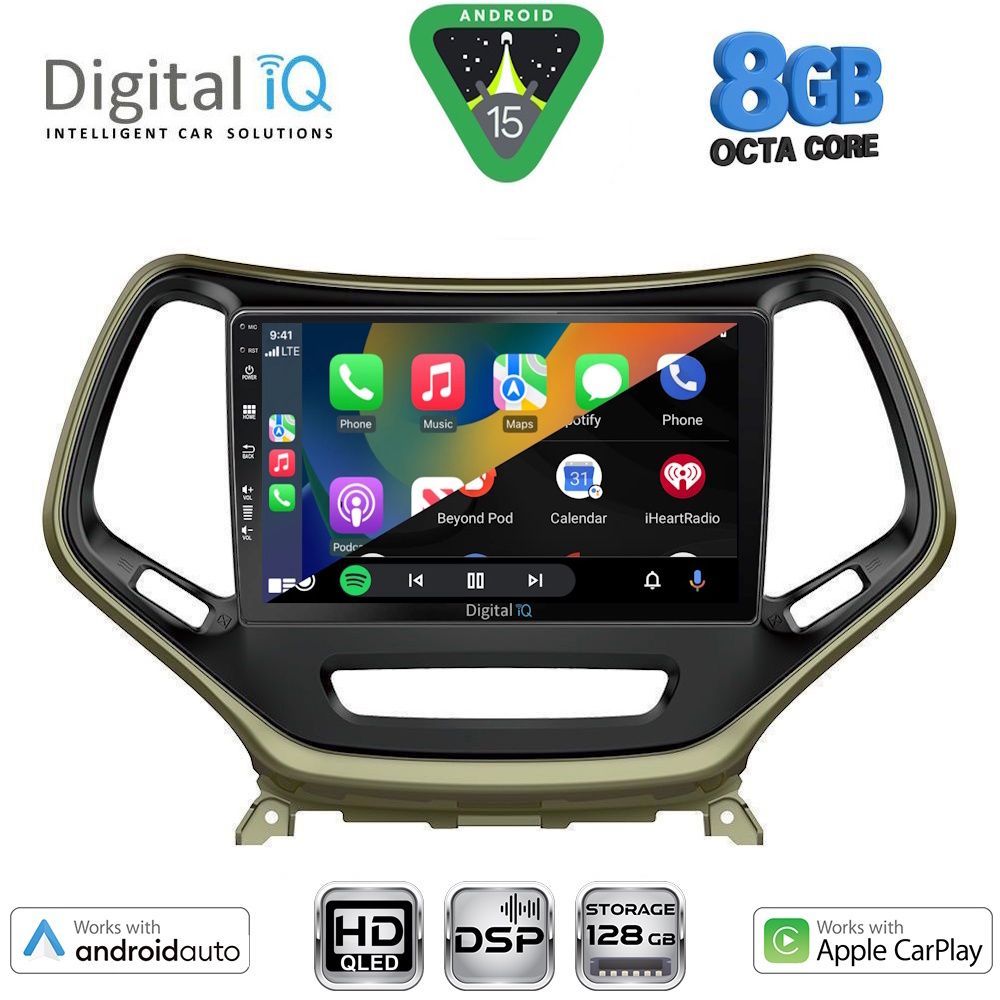 DIGITAL IQ BXF 18273_CPAA (10inc) MULTIMEDIA TABLET for JEEP CHEROKEE mod. 2014-2026 DIGITAL IQ BXF 18273_CPAA (10inc) MULTIMEDIA TABLET for JEEP CHEROKEE mod. 2014-2026