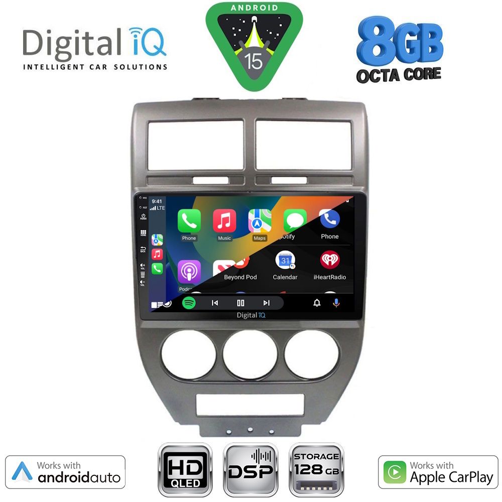 DIGITAL IQ BXF 18276_CPAA (10inc) MULTIMEDIA TABLET for JEEP COMPASS - PATRIOT mod. 2007-2016 DIGITAL IQ BXF 18276_CPAA (10inc) MULTIMEDIA TABLET for JEEP COMPASS - PATRIOT mod. 2007-2016