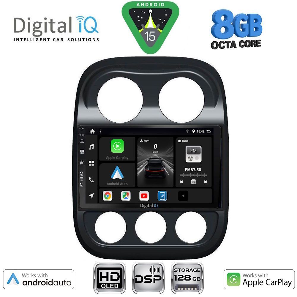 DIGITAL IQ BXF 18277_CPAA (10inc) MULTIMEDIA TABLET for JEEP COMPASS - PATRIOT mod. 2007-2016 DIGITAL IQ BXF 18277_CPAA (10inc) MULTIMEDIA TABLET for JEEP COMPASS - PATRIOT mod. 2007-2016