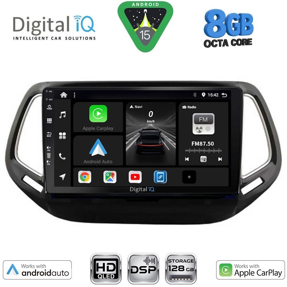 DIGITAL IQ BXF 18278_CPAA (10inc) MULTIMEDIA TABLET for JEEP COMPASS mod. 2016-2021 DIGITAL IQ BXF 18278_CPAA (10inc) MULTIMEDIA TABLET for JEEP COMPASS mod. 2016-2021