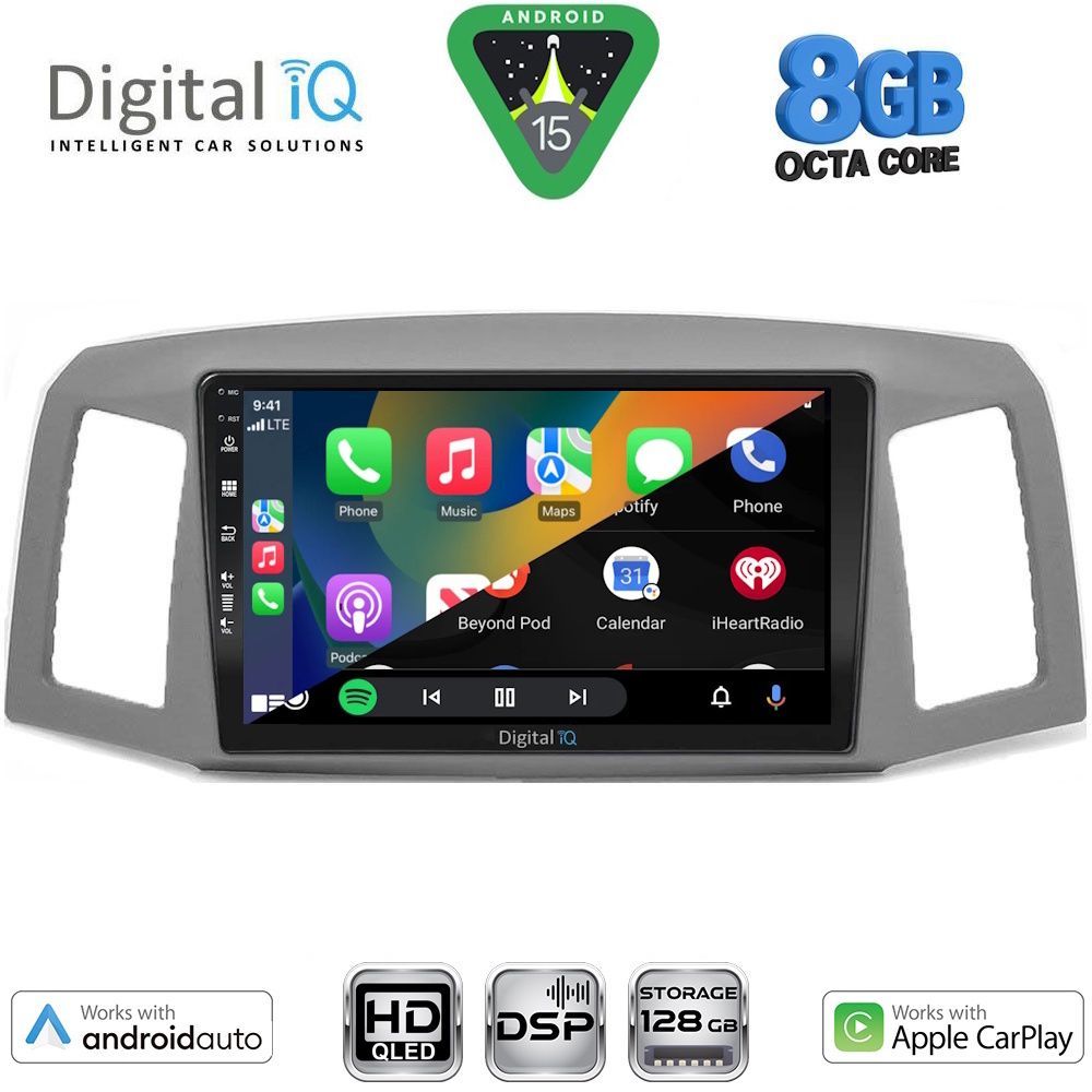 DIGITAL IQ BXF 18281_CPAA (10inc) MULTIMEDIA TABLET for JEEP GRAND CHEROKEE mod. 2005-2007 DIGITAL IQ BXF 18281_CPAA (10inc) MULTIMEDIA TABLET for JEEP GRAND CHEROKEE mod. 2005-2007