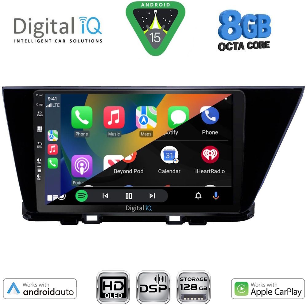 DIGITAL IQ BXF 18305_CPAA (9inc) MULTIMEDIA TABLET for KIA NIRO mod. 2017-2021 DIGITAL IQ BXF 18305_CPAA (9inc) MULTIMEDIA TABLET for KIA NIRO mod. 2017-2021