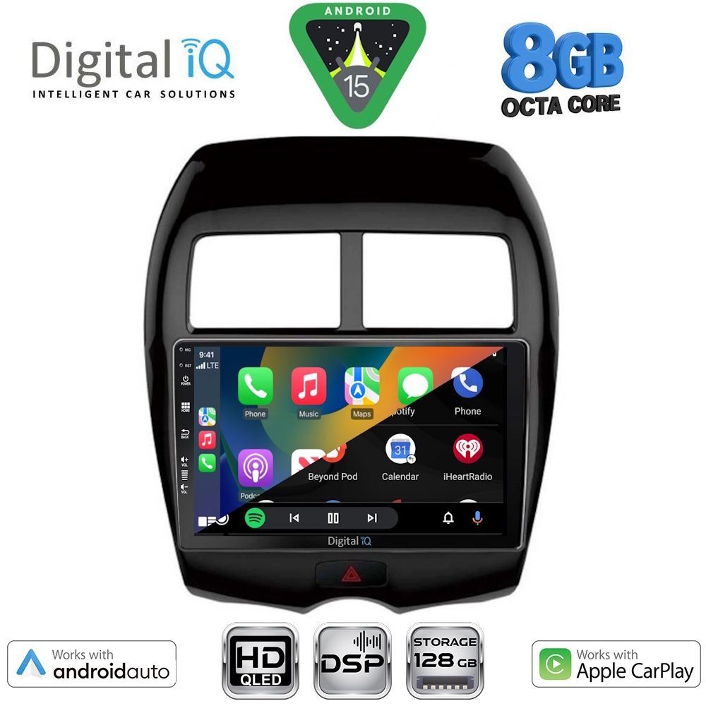DIGITAL IQ BXF 18430_CPAA (10inc) MULTIMEDIA TABLET for MITSUBISHI ASX mod. 2009-2020 - PEUGEOT 4008 mod. 2012-2018 DIGITAL IQ BXF 18430_CPAA (10inc) MULTIMEDIA TABLET for MITSUBISHI ASX mod. 2009-2020 - PEUGEOT 4008 mod. 2012-2018