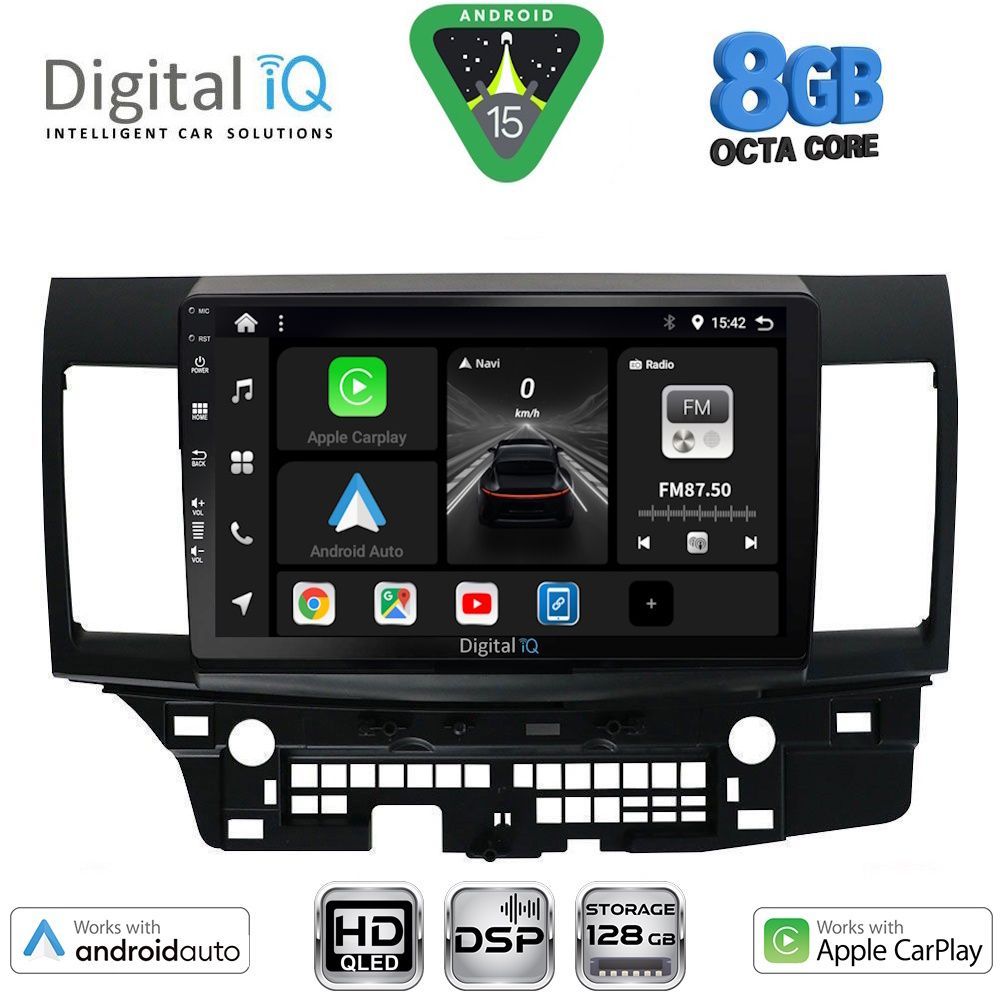 DIGITAL IQ BXF 18434_CPAA (10inc) MULTIMEDIA TABLET for MITSUBISHI LANCER mod. 2008-2017 DIGITAL IQ BXF 18434_CPAA (10inc) MULTIMEDIA TABLET for MITSUBISHI LANCER mod. 2008-2017
