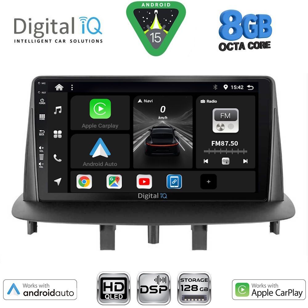 DIGITAL IQ BXF 18556_CPAA (9inc) MULTIMEDIA TABLET for RENAULT MEGANE 3 mod. 2009-2016 DIGITAL IQ BXF 18556_CPAA (9inc) MULTIMEDIA TABLET for RENAULT MEGANE 3 mod. 2009-2016