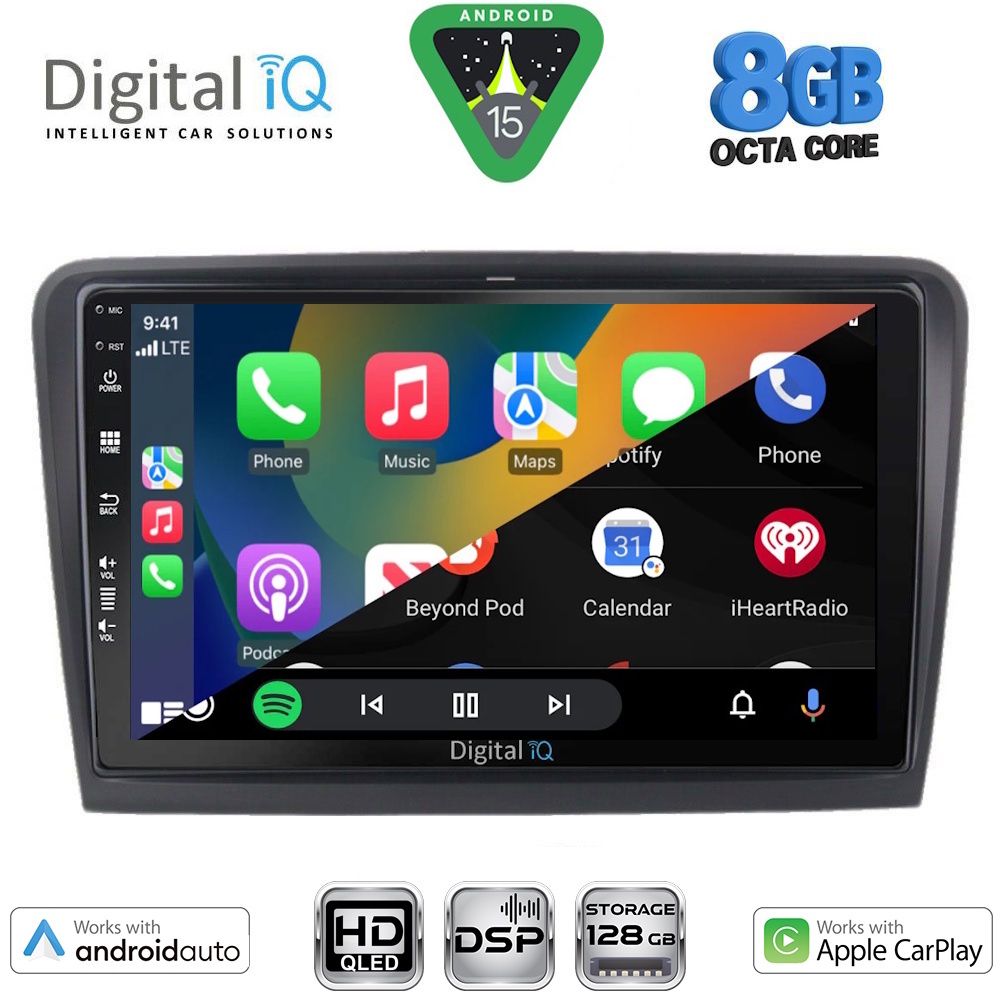 DIGITAL IQ BXF 18604B_CPAA (10inc) MULTIMEDIA TABLET for SKODA SUPERB mod. 2008-2015 DIGITAL IQ BXF 18604B_CPAA (10inc) MULTIMEDIA TABLET for SKODA SUPERB mod. 2008-2015