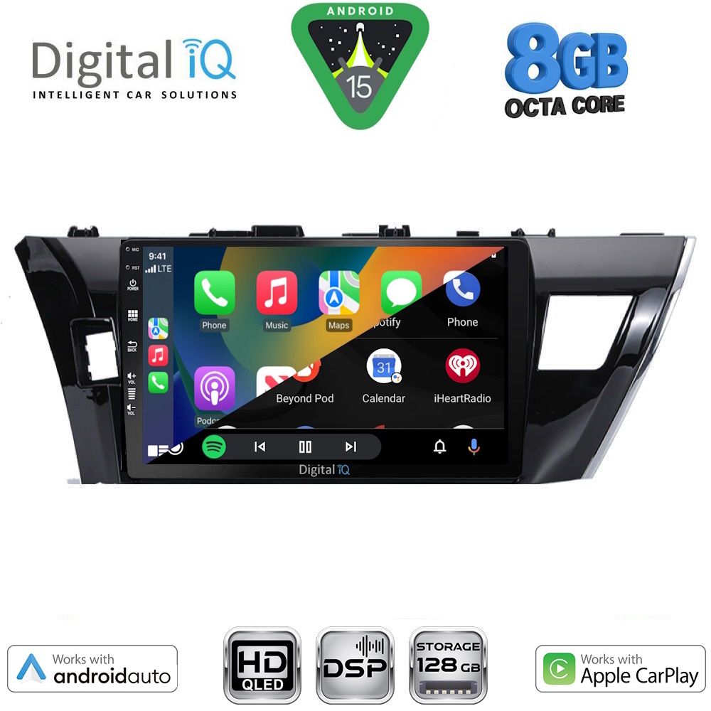 DIGITAL IQ BXF 18714SM_CPAA (10inc) MULTIMEDIA TABLET for TOYOTA COROLLA mod. 2013-2016 DIGITAL IQ BXF 18714SM_CPAA (10inc) MULTIMEDIA TABLET for TOYOTA COROLLA mod. 2013-2016