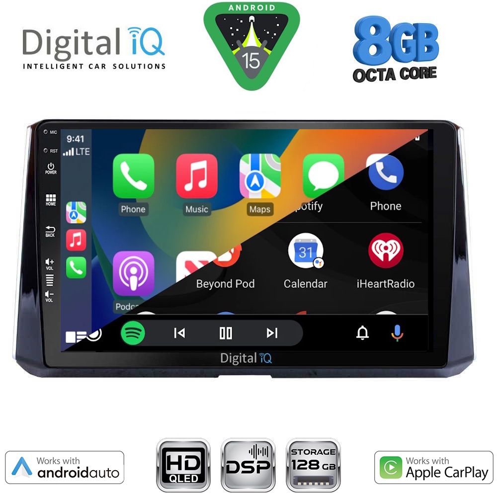 DIGITAL IQ BXF 18716_CPAA (10inc) MULTIMEDIA TABLET for TOYOTA COROLLA mod. 2019-2026 DIGITAL IQ BXF 18716_CPAA (10inc) MULTIMEDIA TABLET for TOYOTA COROLLA mod. 2019-2026