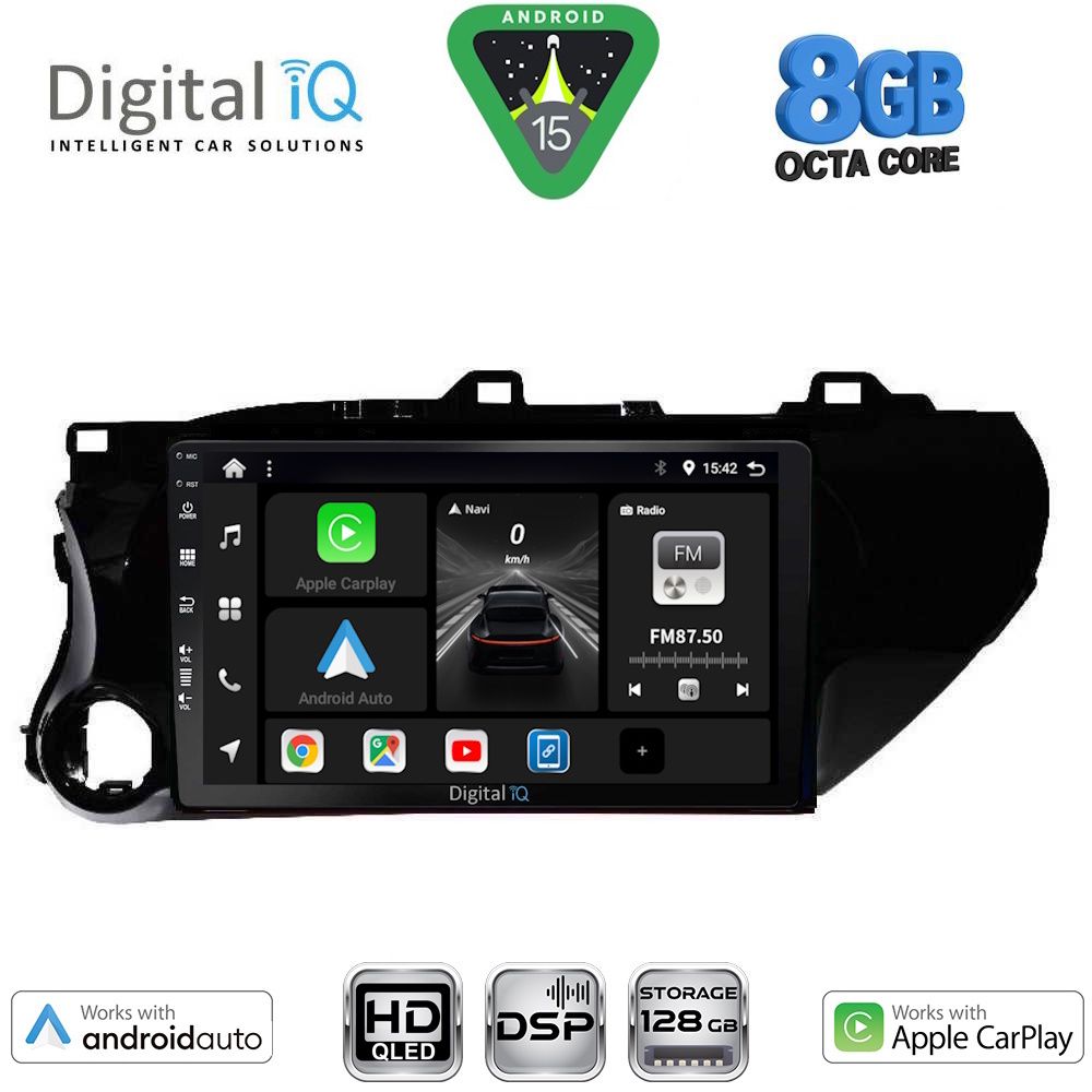 DIGITAL IQ BXF 18721_CPAA (10inc) MULTIMEDIA TABLET for TOYOTA HILUX mod. 2017-2026 DIGITAL IQ BXF 18721_CPAA (10inc) MULTIMEDIA TABLET for TOYOTA HILUX mod. 2017-2026