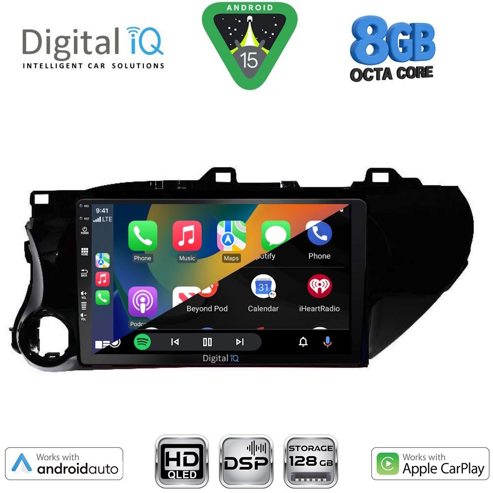 DIGITAL IQ BXF 18721_CPAA (10inc) MULTIMEDIA TABLET for TOYOTA HILUX mod. 2017-2026 DIGITAL IQ BXF 18721_CPAA (10inc) MULTIMEDIA TABLET for TOYOTA HILUX mod. 2017-2026