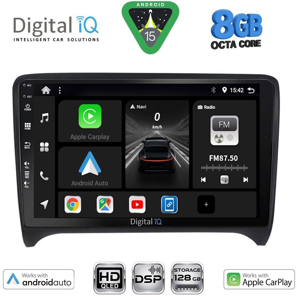 DIGITAL IQ BXF 18009_CPAA (9inc) MULTIMEDIA TABLET for AUDI TT mod. 2007-2015 DIGITAL IQ BXF 18009_CPAA (9inc) MULTIMEDIA TABLET for AUDI TT mod. 2007-2015