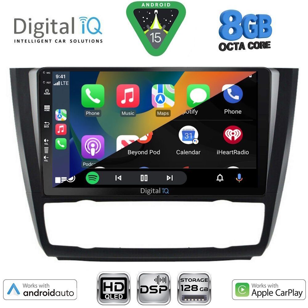 DIGITAL IQ BXF 18040_CPAA CLIMA (9inc) MULTIMEDIA TABLET for BMW S.1 (E81-82-87-88) mod. 2004-2013 DIGITAL IQ BXF 18040_CPAA CLIMA (9inc) MULTIMEDIA TABLET for BMW S.1 (E81-82-87-88) mod. 2004-2013