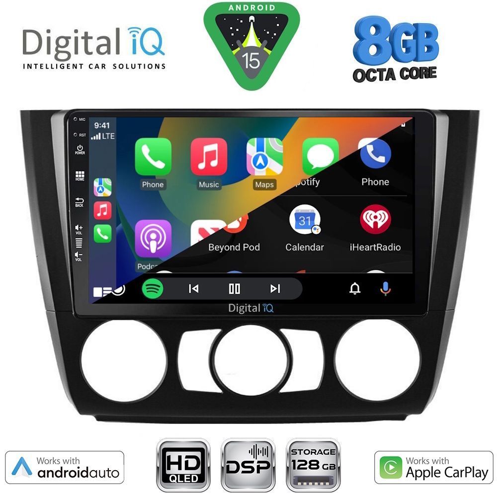 DIGITAL IQ BXF 18040_CPAA A/C (9inc) MULTIMEDIA TABLET for BMW S.1 (E81-82-87-88) mod. 2004-2013 DIGITAL IQ BXF 18040_CPAA A/C (9inc) MULTIMEDIA TABLET for BMW S.1 (E81-82-87-88) mod. 2004-2013