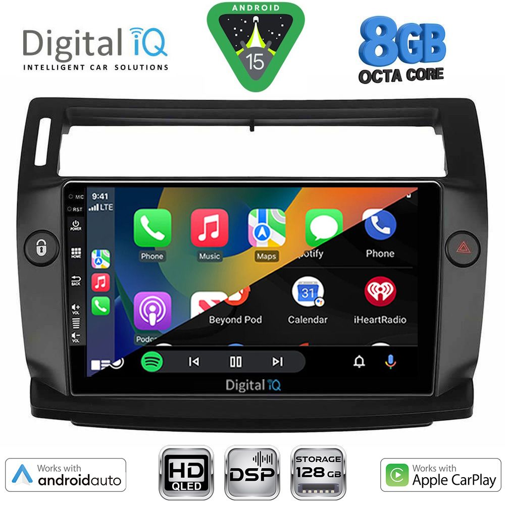 DIGITAL IQ BXF 18084BL_CPAA (9inc) MULTIMEDIA TABLET for CITROEN C4 mod. 2004-2011 (BLACK) DIGITAL IQ BXF 18084BL_CPAA (9inc) MULTIMEDIA TABLET for CITROEN C4 mod. 2004-2011 (BLACK)