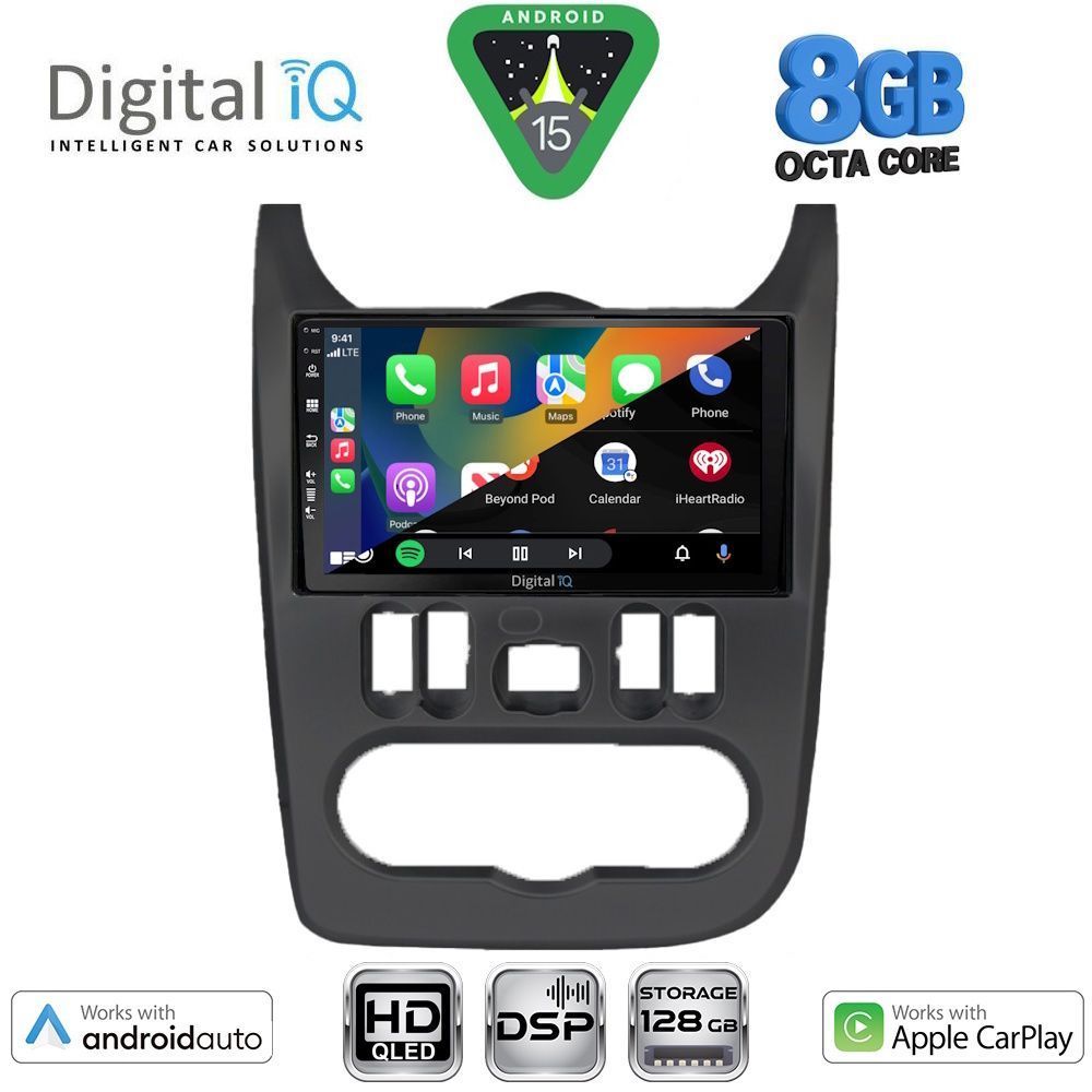 DIGITAL IQ BXF 18101BL_CPAA (9inc) MULTIMEDIA TABLET for DACIA DUSTER – LOGAN – SANDERO mod. 2006-2012 (BLACK) DIGITAL IQ BXF 18101BL_CPAA (9inc) MULTIMEDIA TABLET for DACIA DUSTER – LOGAN – SANDERO mod. 2006-2012 (BLACK)