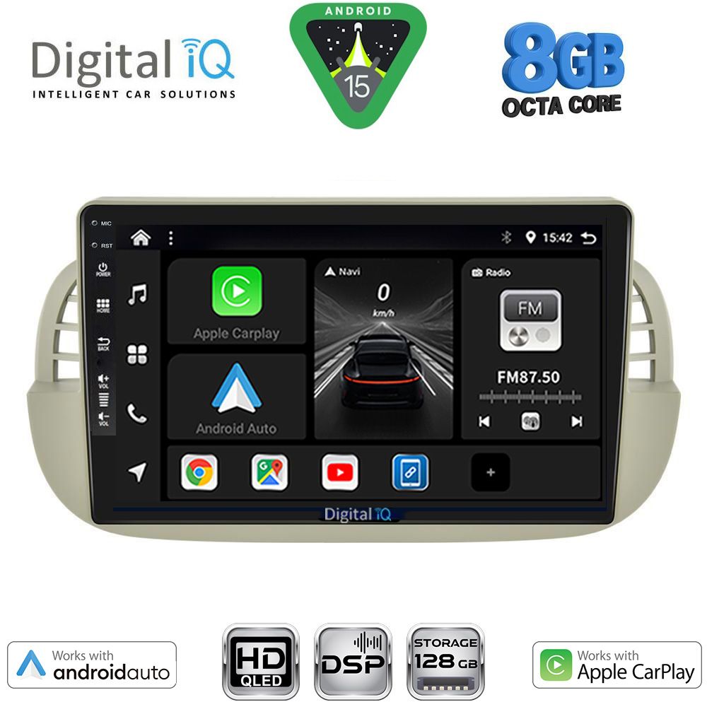 DIGITAL IQ BXF 18130BG_CPAA (9inc) MULTIMEDIA TABLET for FIAT 500 mod. 2007-2015 (BEIGE) DIGITAL IQ BXF 18130BG_CPAA (9inc) MULTIMEDIA TABLET for FIAT 500 mod. 2007-2015 (BEIGE)