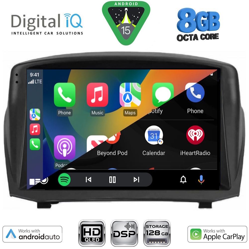 DIGITAL IQ BXF 18154B_CPAA (9inc) MULTIMEDIA TABLET for FORD FIESTA mod. 2008-2017 DIGITAL IQ BXF 18154B_CPAA (9inc) MULTIMEDIA TABLET for FORD FIESTA mod. 2008-2017