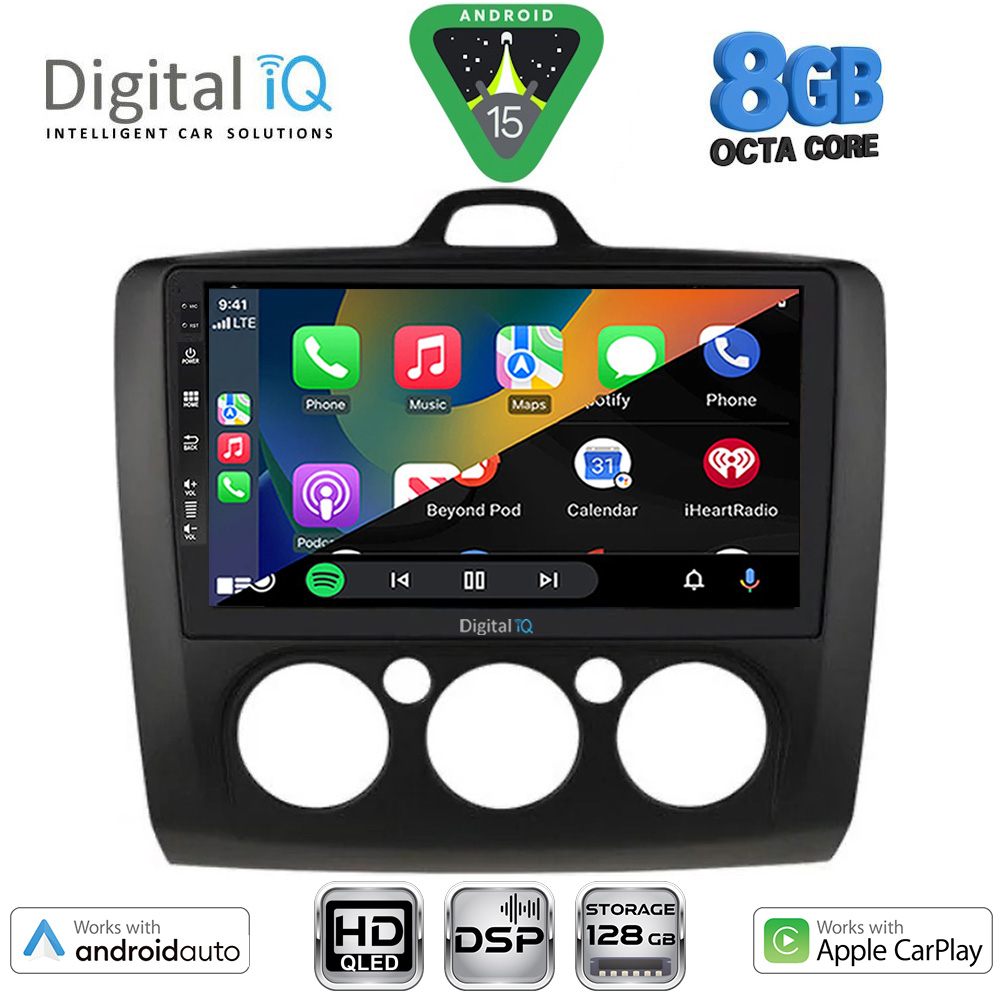 DIGITAL IQ BXF 18156BL_CPAA A/C (9inc) MULTIMEDIA TABLET for FORD FOCUS mod. 2005-2012 (BLACK) DIGITAL IQ BXF 18156BL_CPAA A/C (9inc) MULTIMEDIA TABLET for FORD FOCUS mod. 2005-2012 (BLACK)